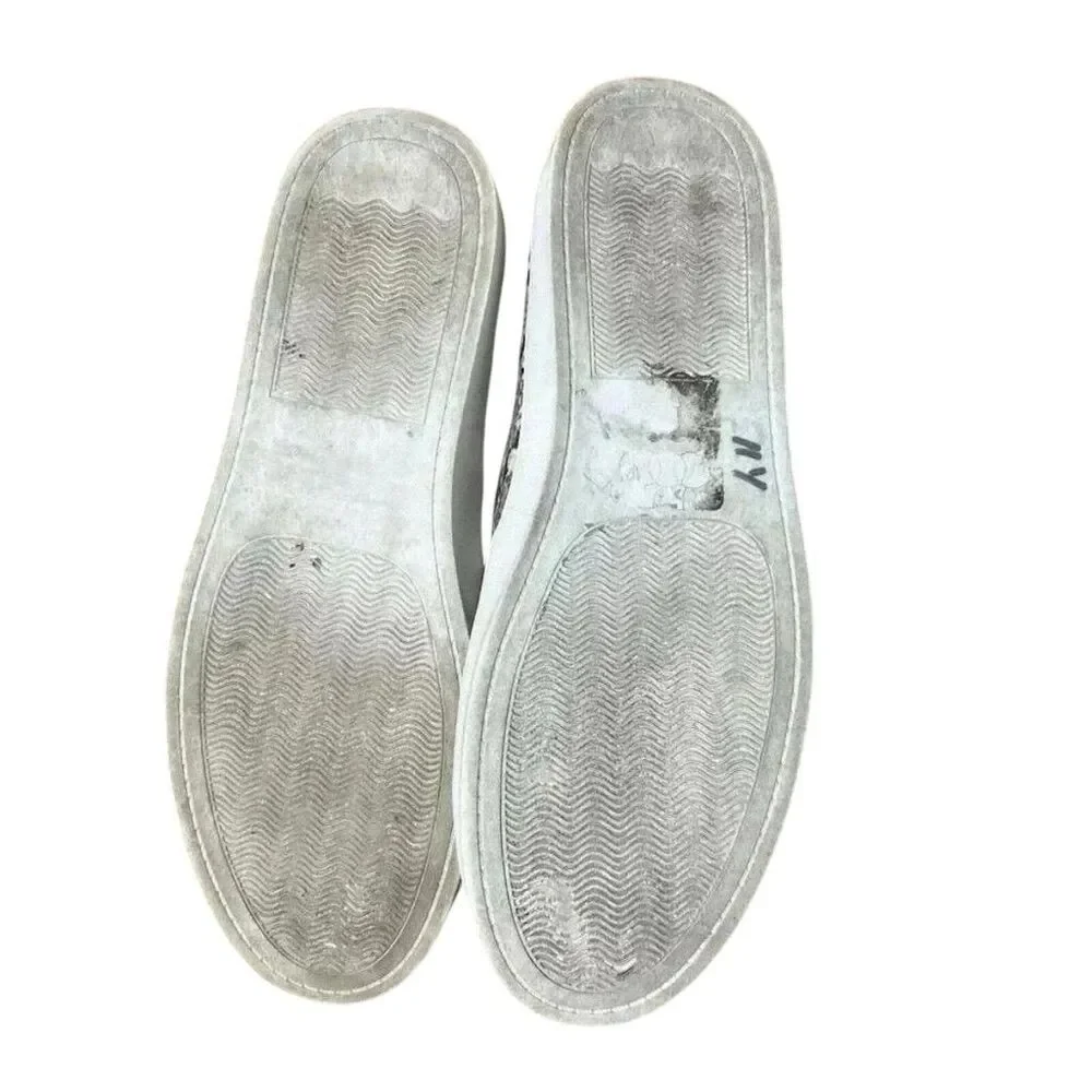Steve Madden Fayna Women’s Snake Print Slip-On 10 Sneakers Trendy Casual Flats